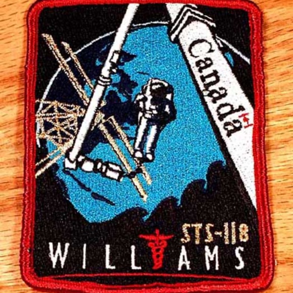 DAVID WILLIAMS STS-118 EMBROIDERED PATCH, 2007 OFFICIAL FULL COLOUR FABRIC NEURO - Picture 1 of 1